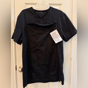 Lalabu Men’s XL Classic Dad Shirt Tshirt V-Neck Baby Carrying Magnetic Pouch